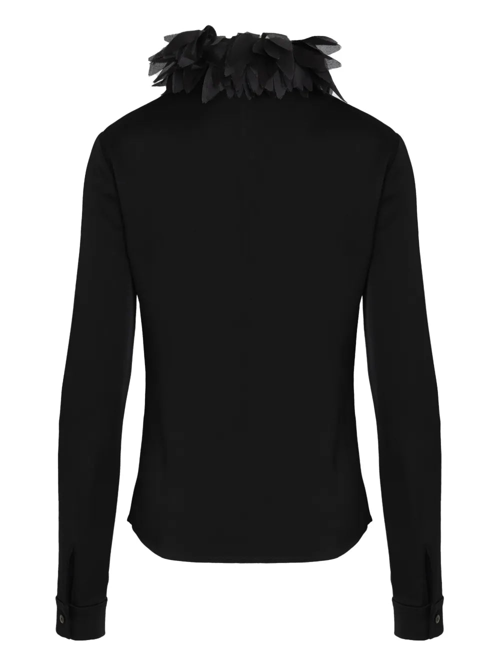 Floral-Appliqué Blouse