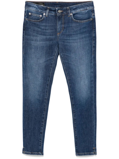 Logo-Patch Skinny Jeans