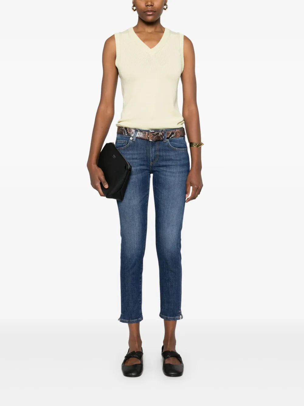 Logo-Patch Skinny Jeans