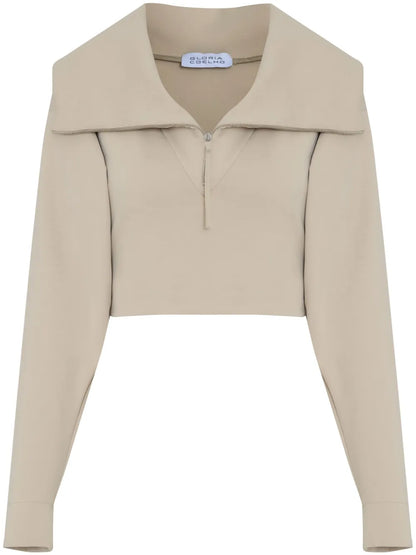 Spread-Collar Jumper