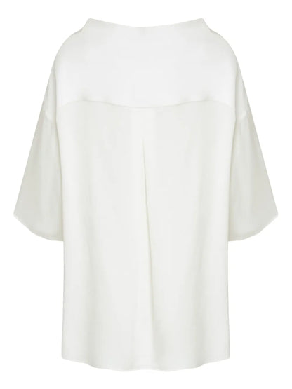 Drop-Shoulder Blouse