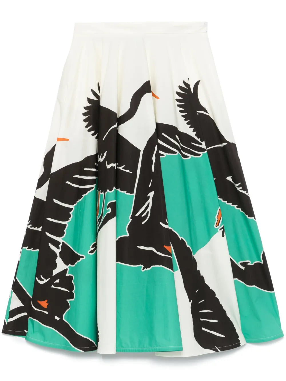 Graphic-Print Skirt