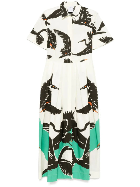Graphic-Print Shirtdress