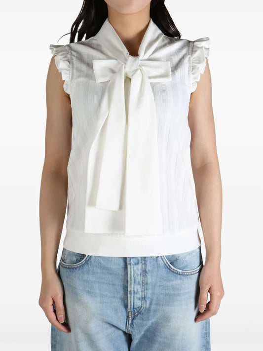 Cotton-Blend Blouse