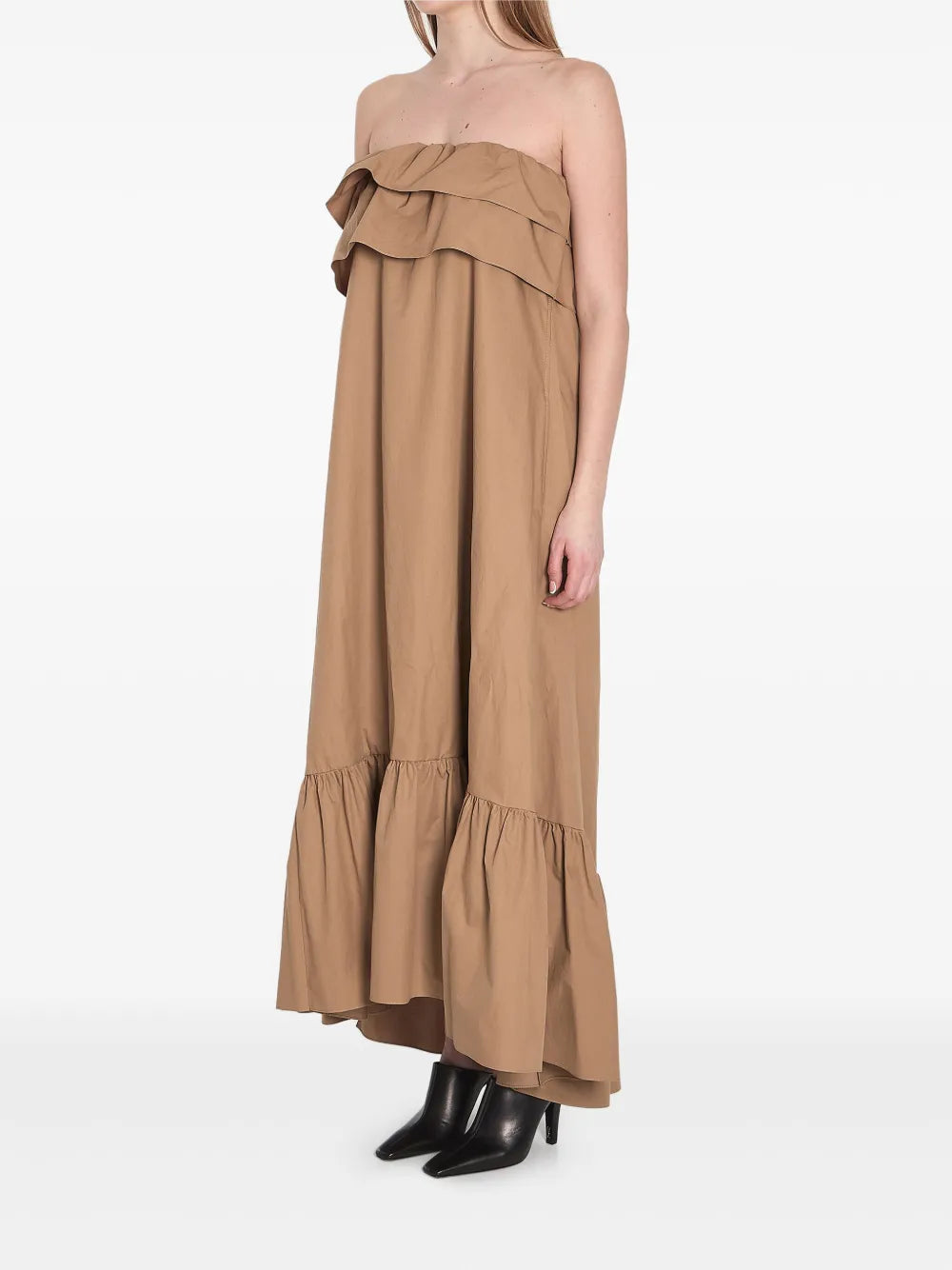 Ruffle-Detail Maxi Dress