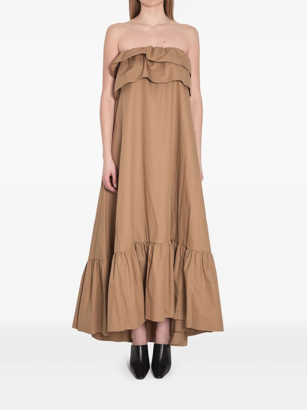 Ruffle-Detail Maxi Dress