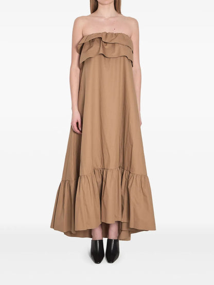 Ruffle-Detail Maxi Dress