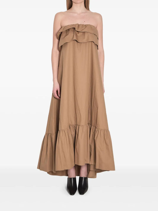 Ruffle-Detail Maxi Dress