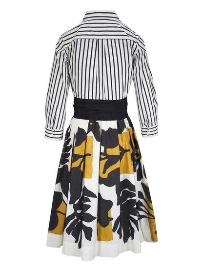 Panelled Midi Dress
