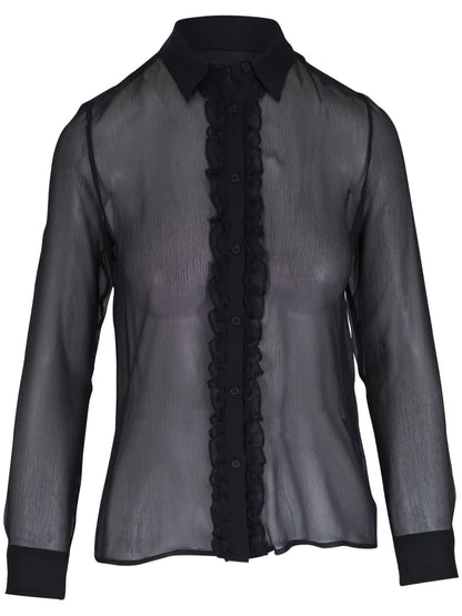Ruffle-Trim Shirt