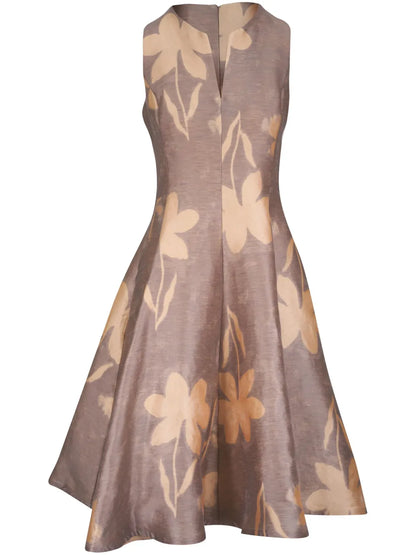 Floral-Print Midi Dress