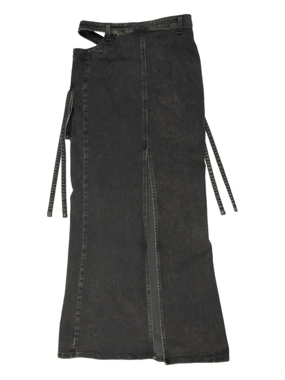Stretch-Cotton Denim Skirt