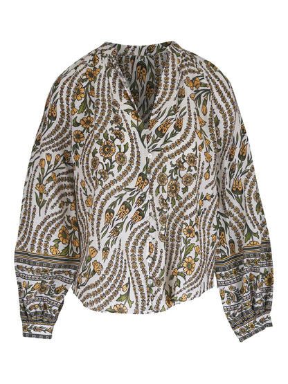 Ailani Floral-Print Blouse