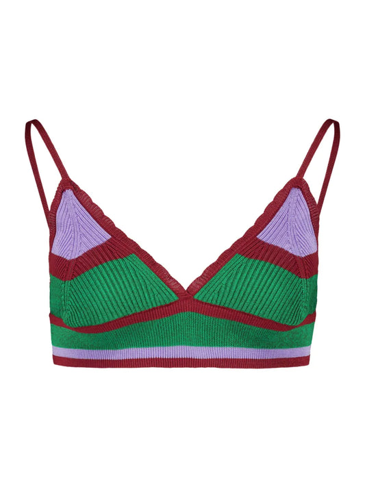 Sard Stripes Knitted Bra