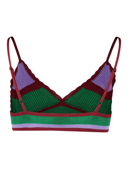 Sard Stripes Knitted Bra