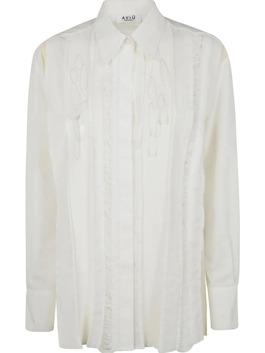 Ripped-Detail Shirt