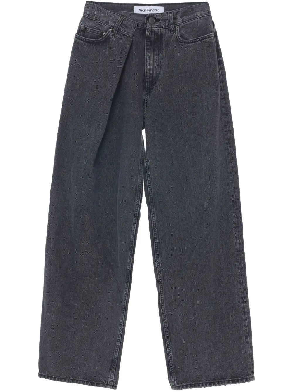 Pleat-Detailing Jeans