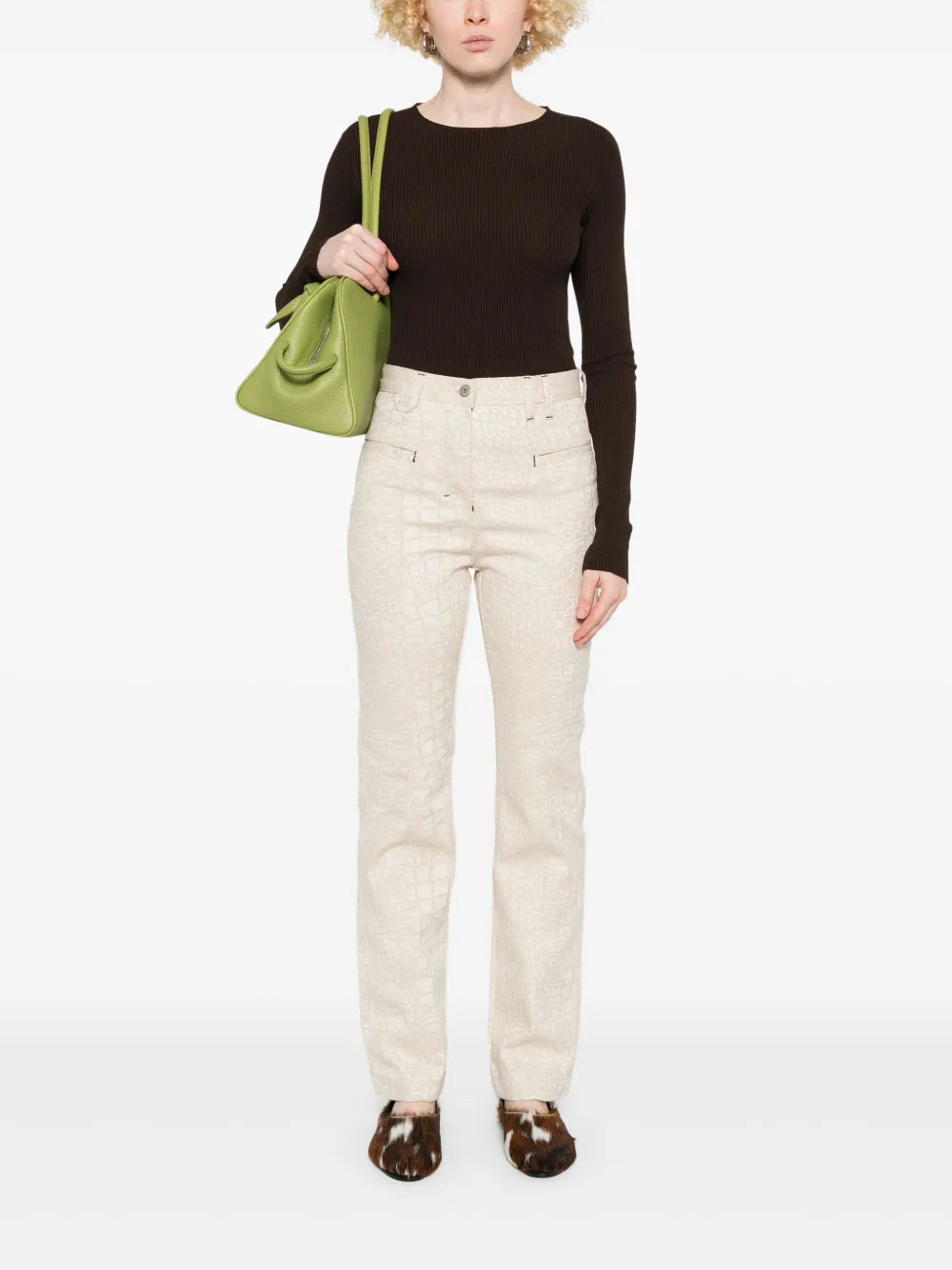 Fine-Ribbed Top