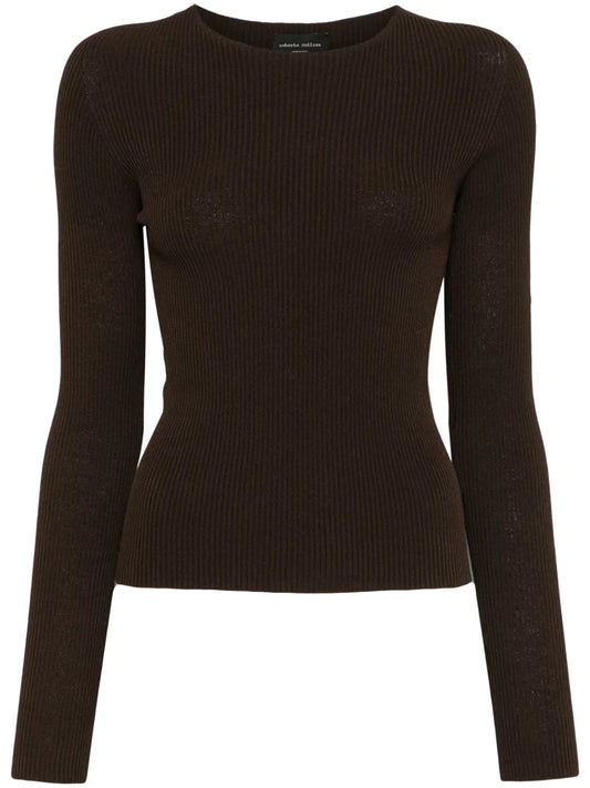 Fine-Ribbed Top