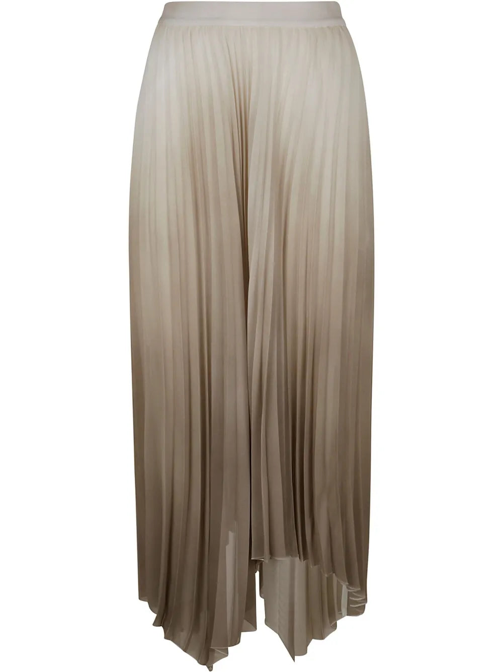 Plissé-Effect Midi Skirt