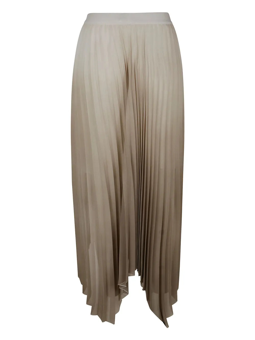 Plissé-Effect Midi Skirt