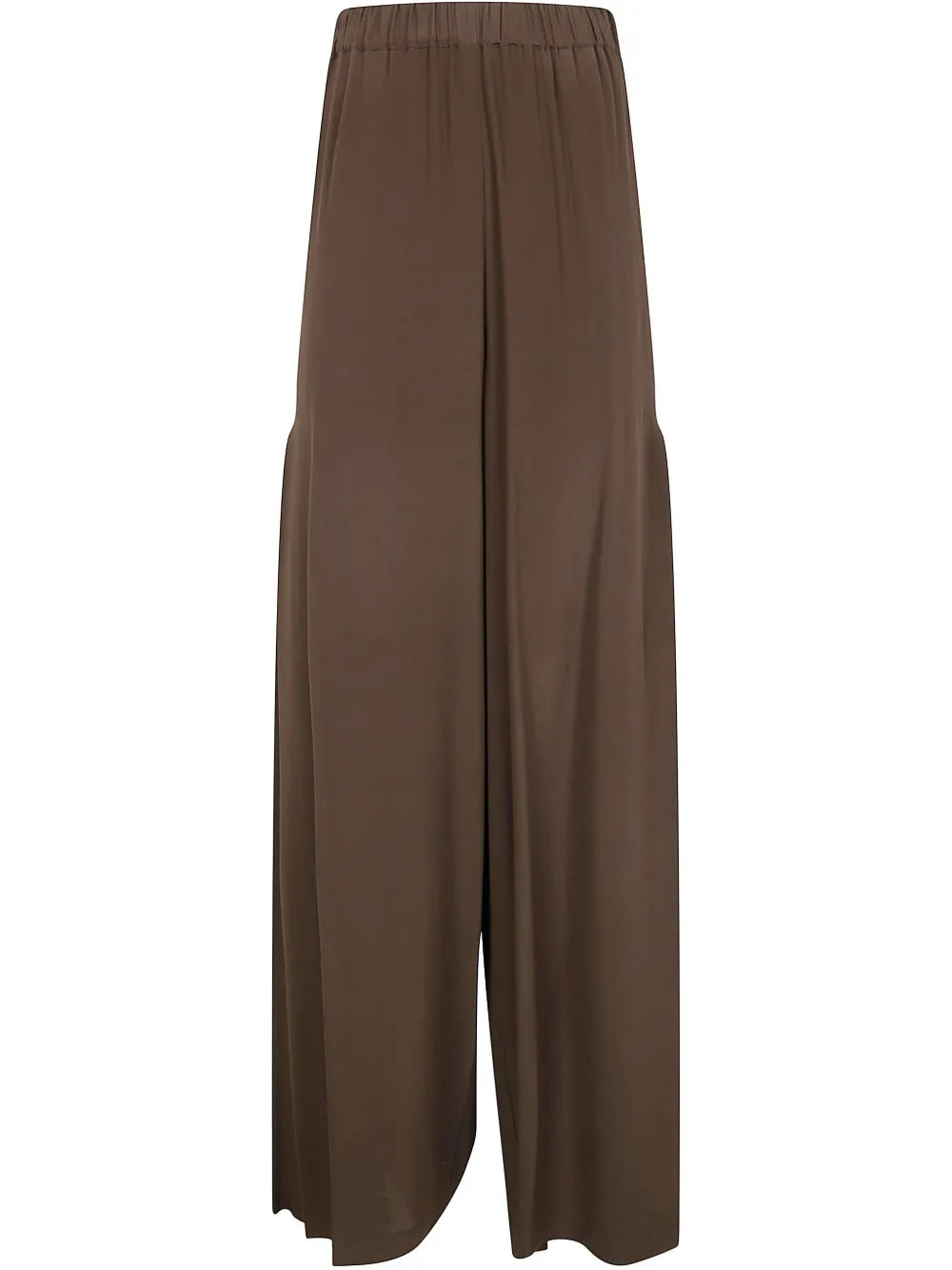 Silk Wide-Leg Trousers