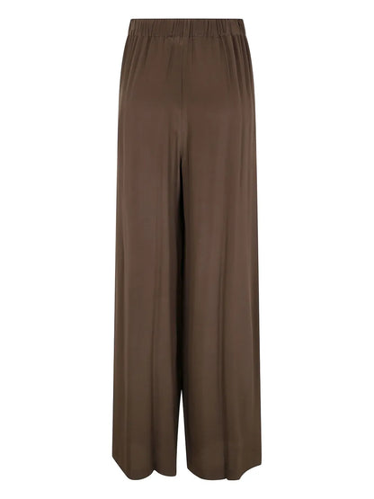Silk Wide-Leg Trousers