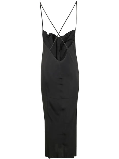 Silk Midi Dress