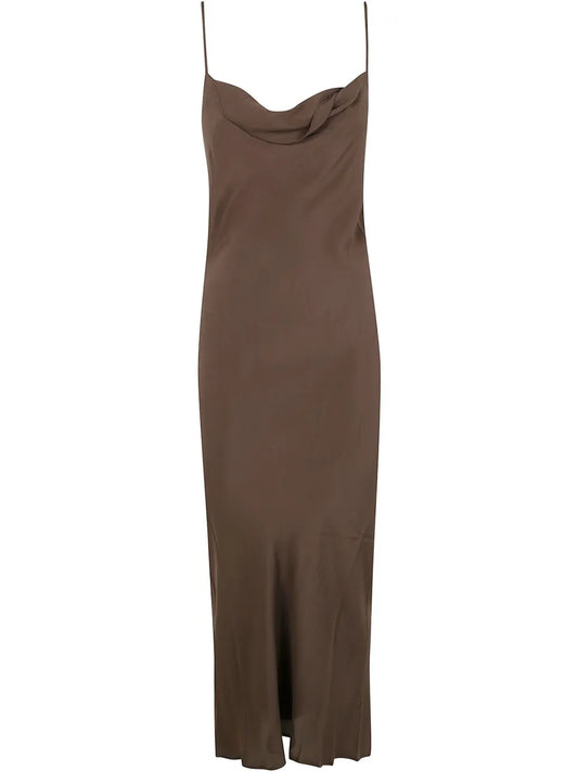 Silk Midi Dress