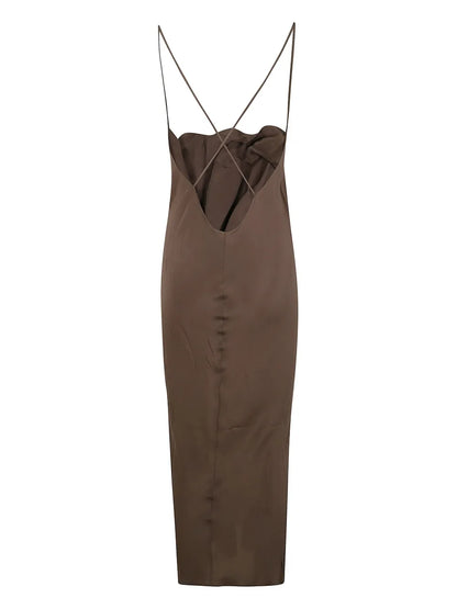 Silk Midi Dress