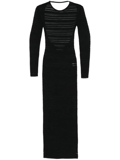 Striped Knit Maxi Dress