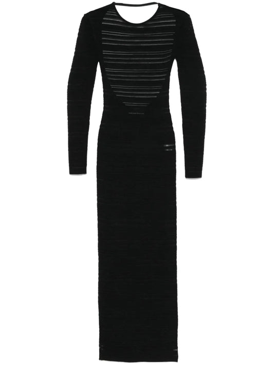Striped Knit Maxi Dress