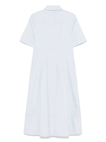 Canvas-Tape Cotton Midi Dress