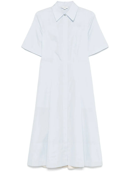 Canvas-Tape Cotton Midi Dress