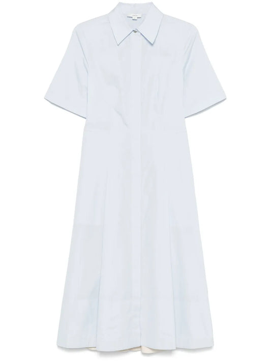 Canvas-Tape Cotton Midi Dress