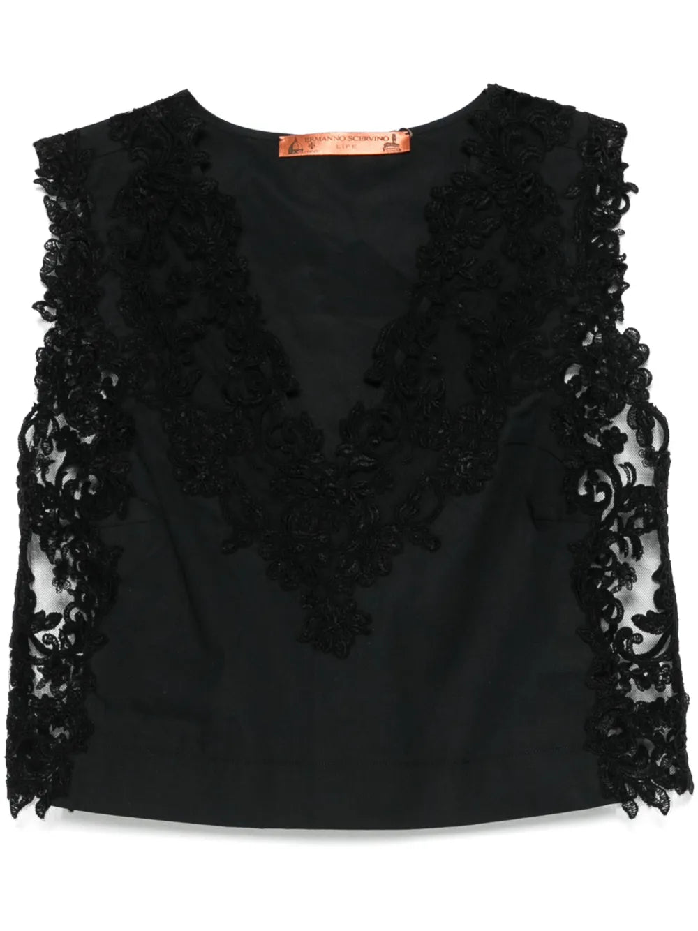 Lace-Detail Top