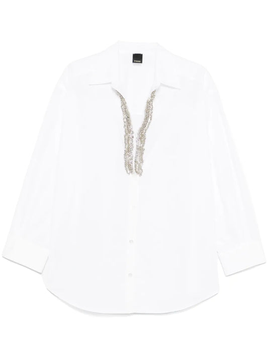 Rhinestone-Embellished Shirt