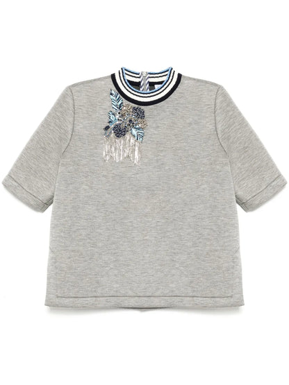 Crystal-Embellished T-Shirt