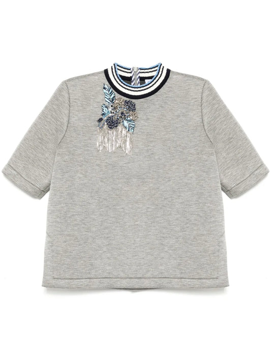 Crystal-Embellished T-Shirt
