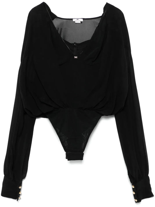 Silk Georgette Bodysuit