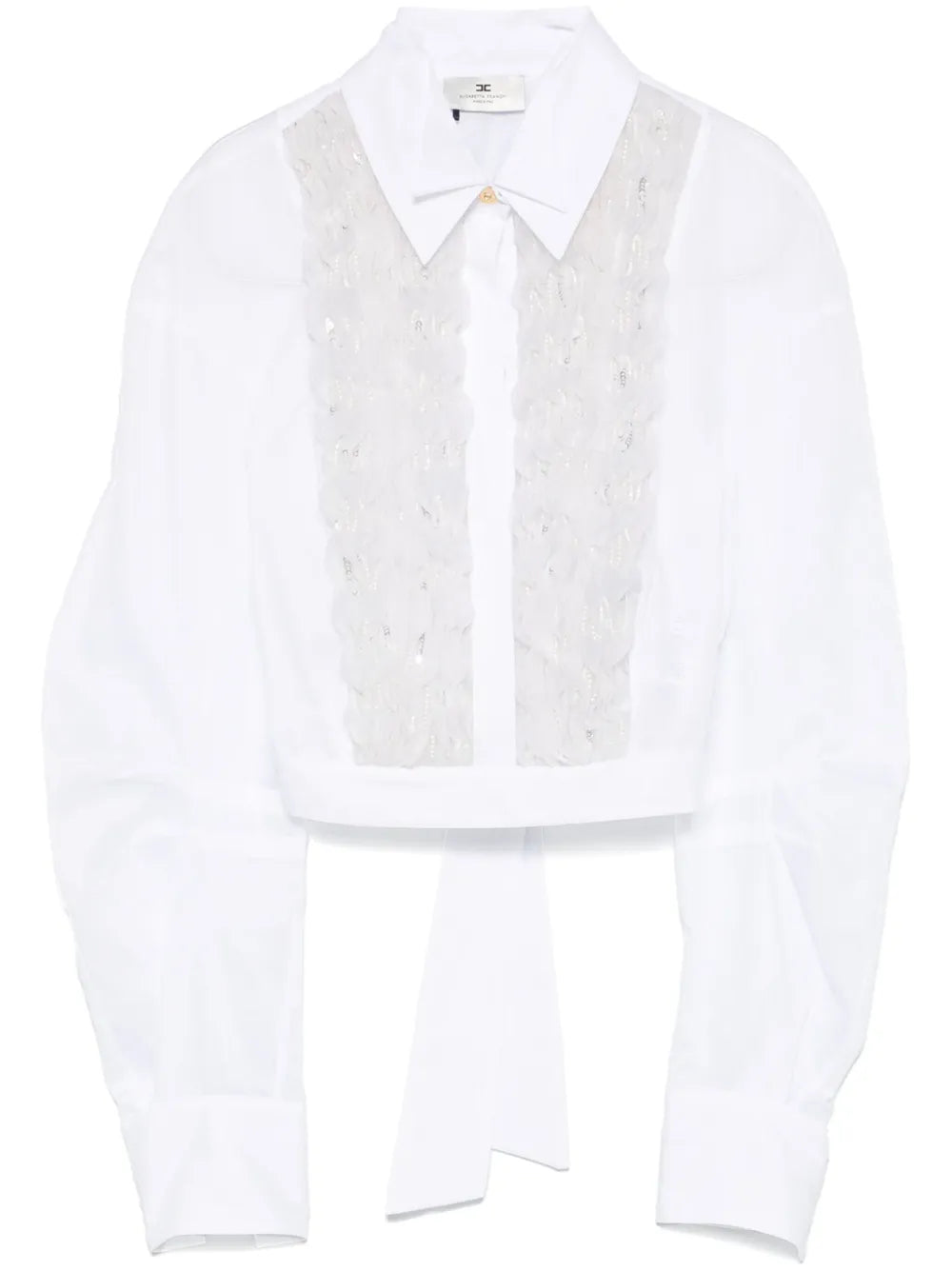Ruffle-Detail Cotton Shirt