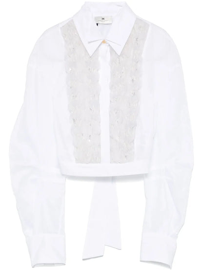 Ruffle-Detail Cotton Shirt