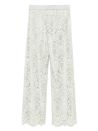 Floral-Lace Trousers