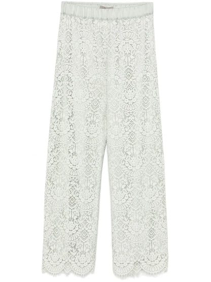 Floral-Lace Trousers