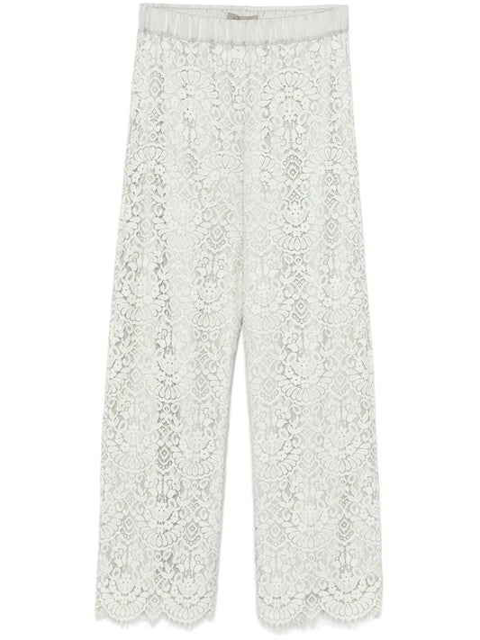 Floral-Lace Trousers