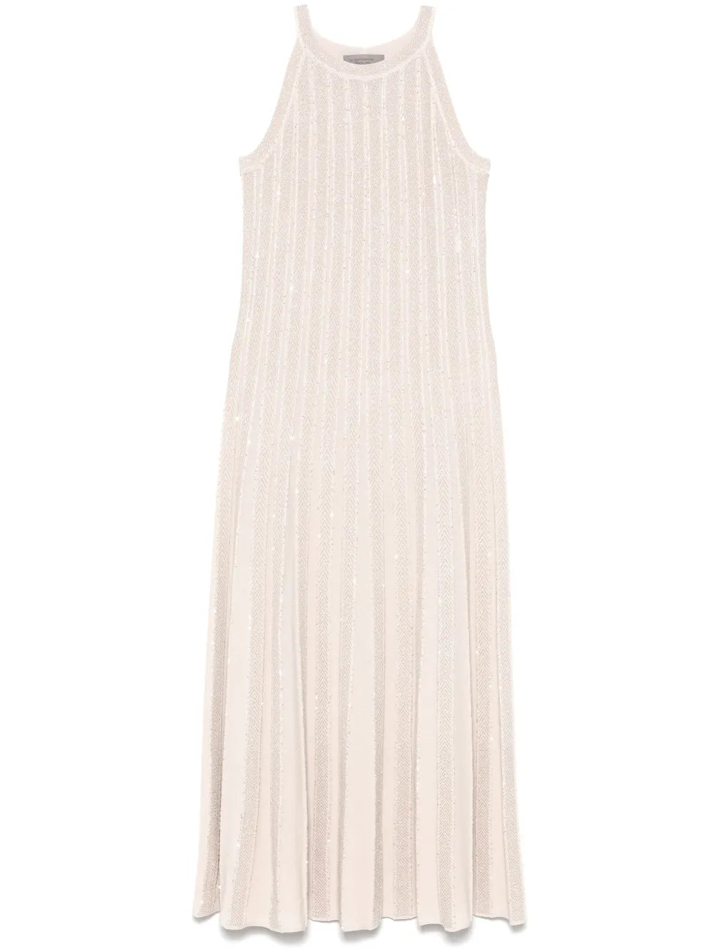 Lurex-Knit Midi Dress