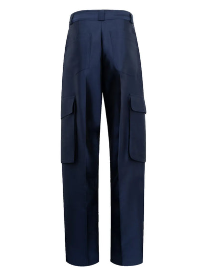 Straight-Leg Cargo Trousers