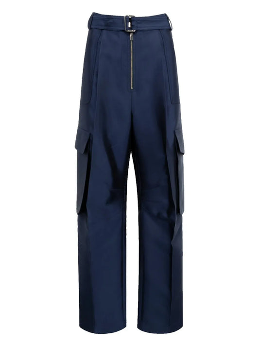 Straight-Leg Cargo Trousers