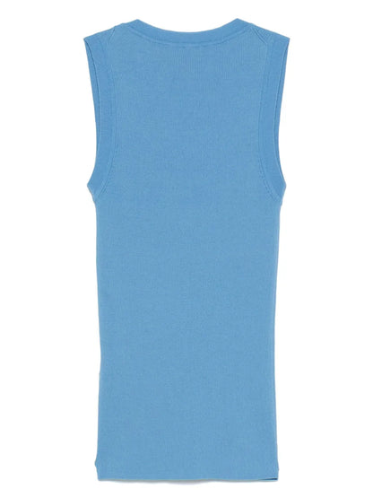 Fine-Ribbed Tank Top