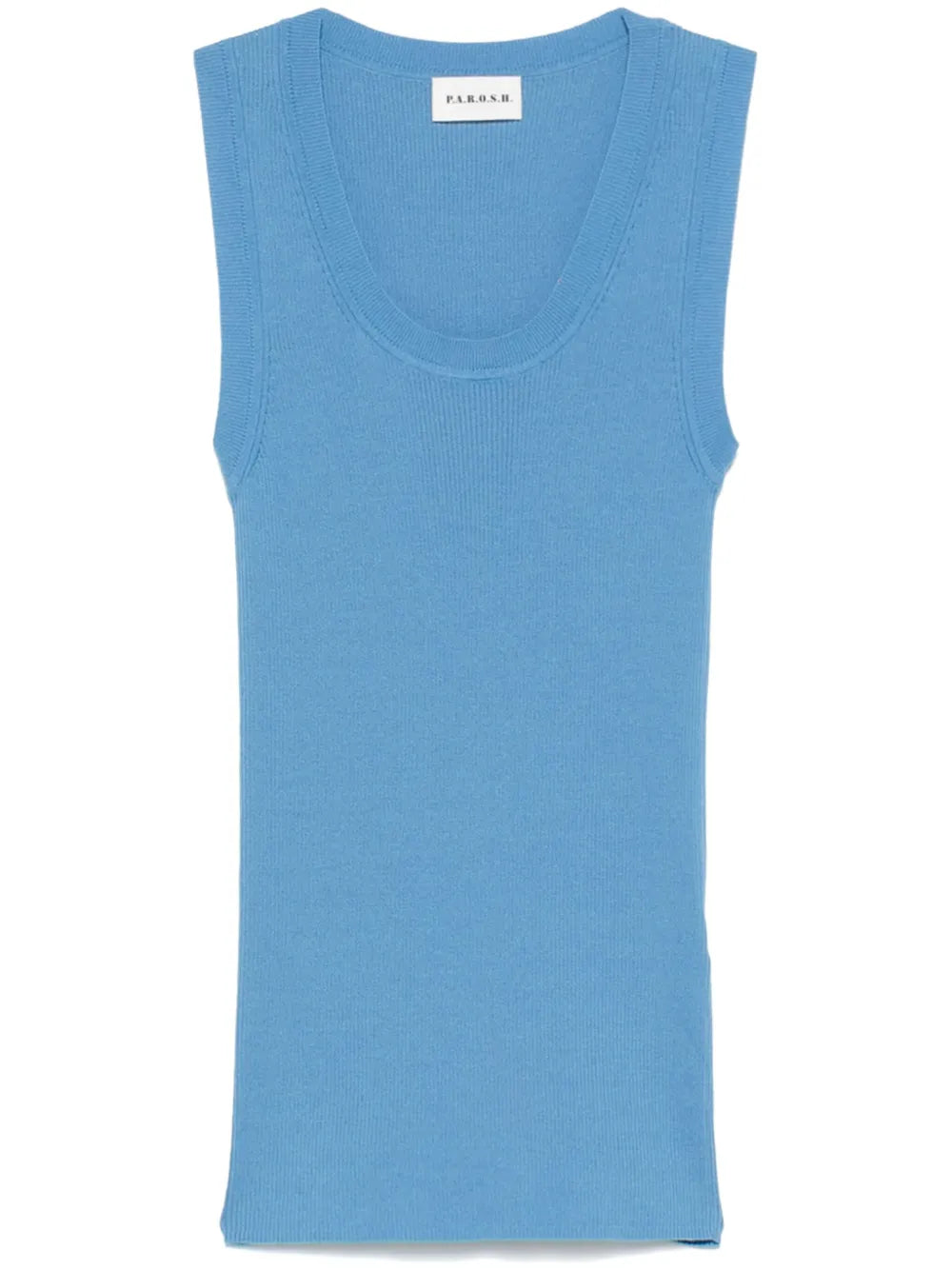 Fine-Ribbed Tank Top